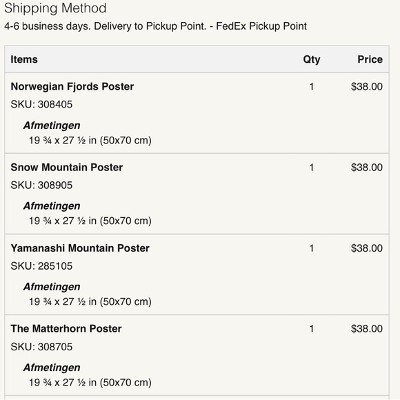 Framed Mountain Landscape Art Set - Silver Frames - Picture 5 of 6